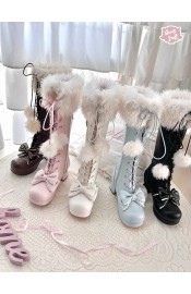 Sheep Puff Fluffy Doll Long Boots(Limited Pre-Order/5 Colours/Full Payment Without Shipping)